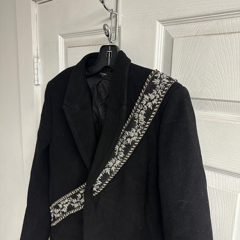 Amiri Guitar Strap Wool Coat - Picture 6 of 8